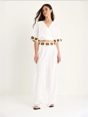 Bianco Lucci Broekpak in Wit