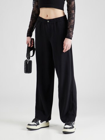 ONLY Wide leg Broek 'LEILA' in Zwart: voorkant