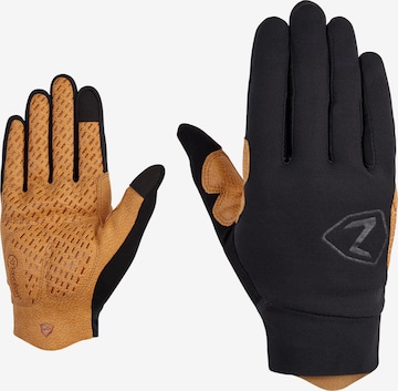 ZIENER Athletic Gloves in Beige: front