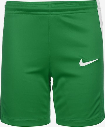 NIKE Workout Pants in Green: front