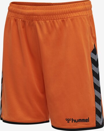 Hummel Regular Workout Pants in Orange