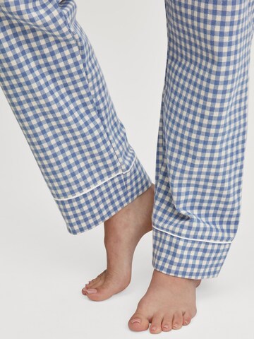 CALIDA Pyjama 'Flannel Dreams'‌‌‌ in Blau