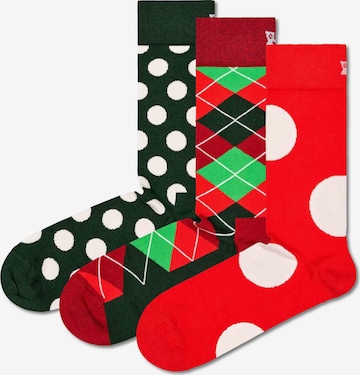 žalia Happy Socks Kojinės 'Holiday Classics': priekis