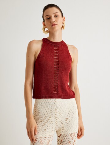 Koton Knitted Top in Red: front