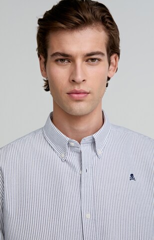 Scalpers Regular fit Button Up Shirt in Blue