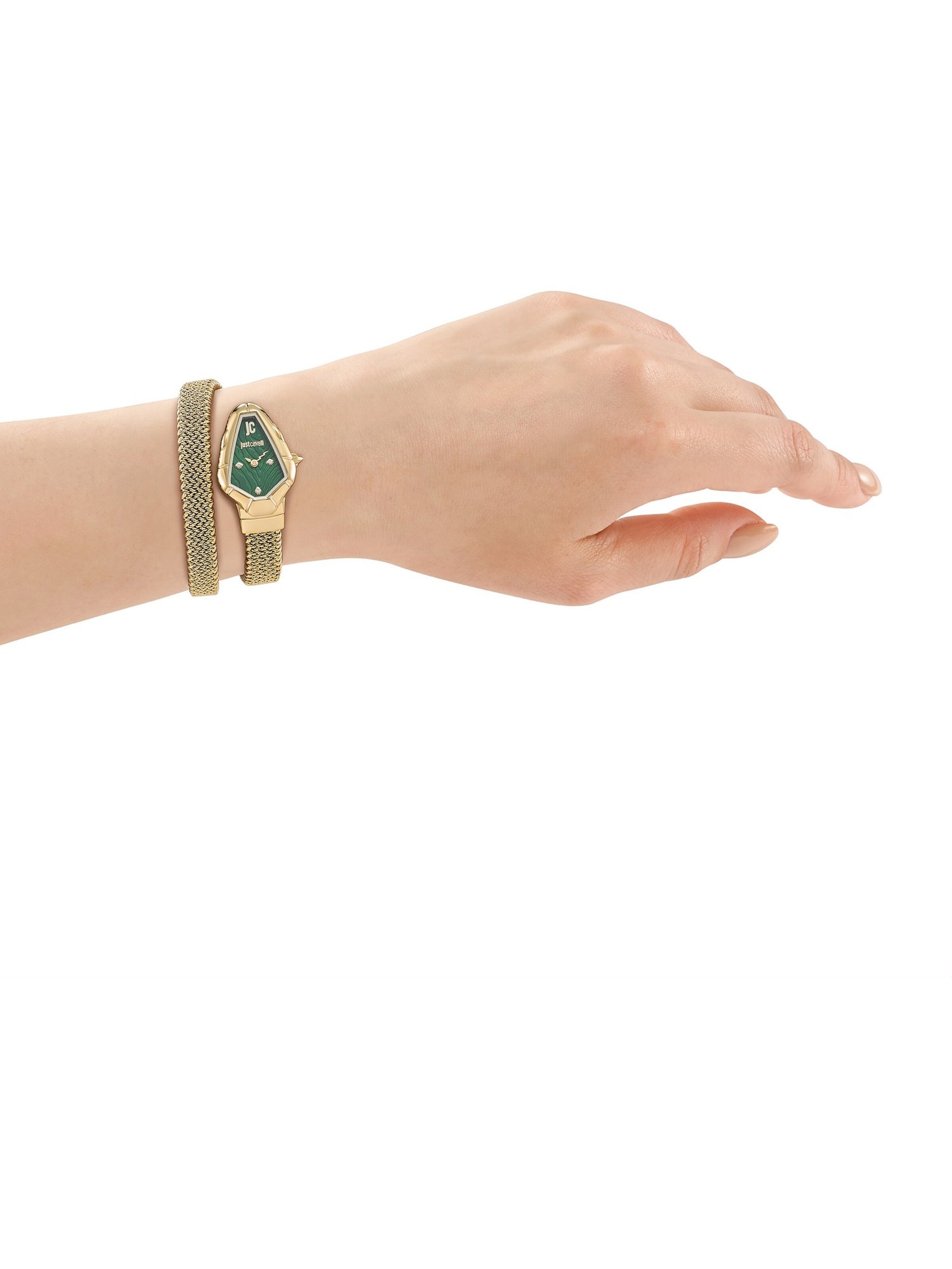 Just Cavalli Uhr in Gold: Vorderseite
