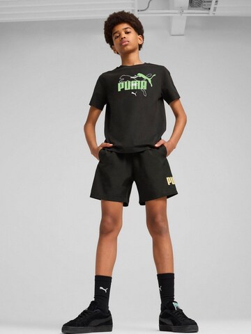 PUMA Shirt 'Puma Ess Logo Lab Summer Tee B' in Black