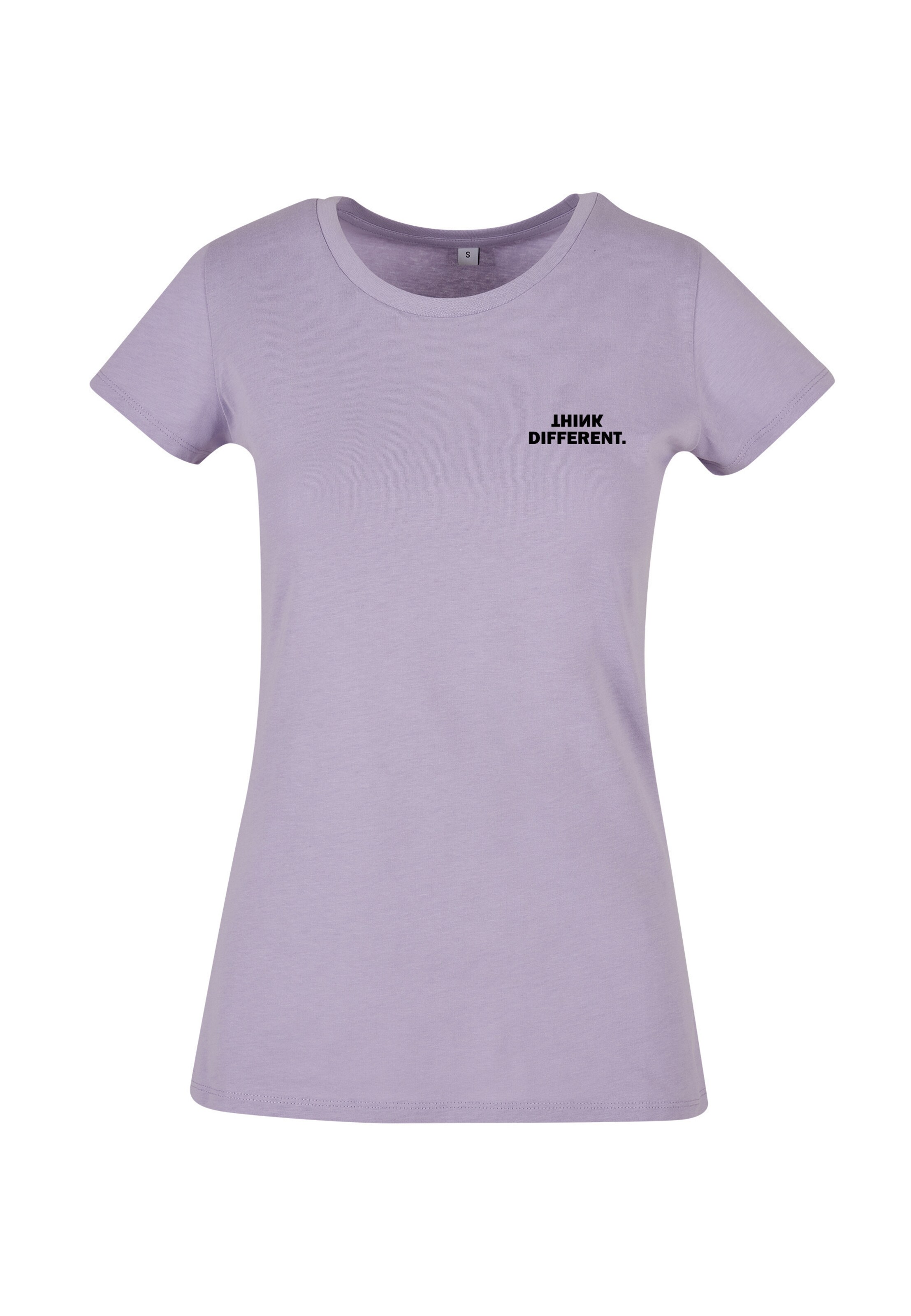 Urban Classics Shirt 'Think Basic' in Lila: Vorderseite