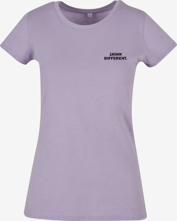 Urban Classics Shirt 'Think Basic' in Lila: Vorderseite