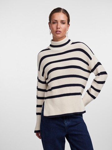 PIECES - Pullover 'June' em bege: frente