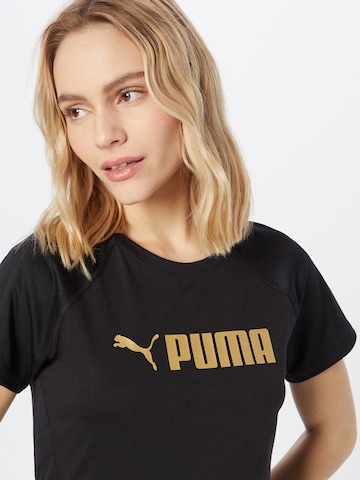 PUMA Funkcionalna majica | črna barva