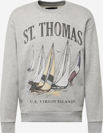 HOLLISTER Sweatshirt 'APRES SKI' in Grey: front