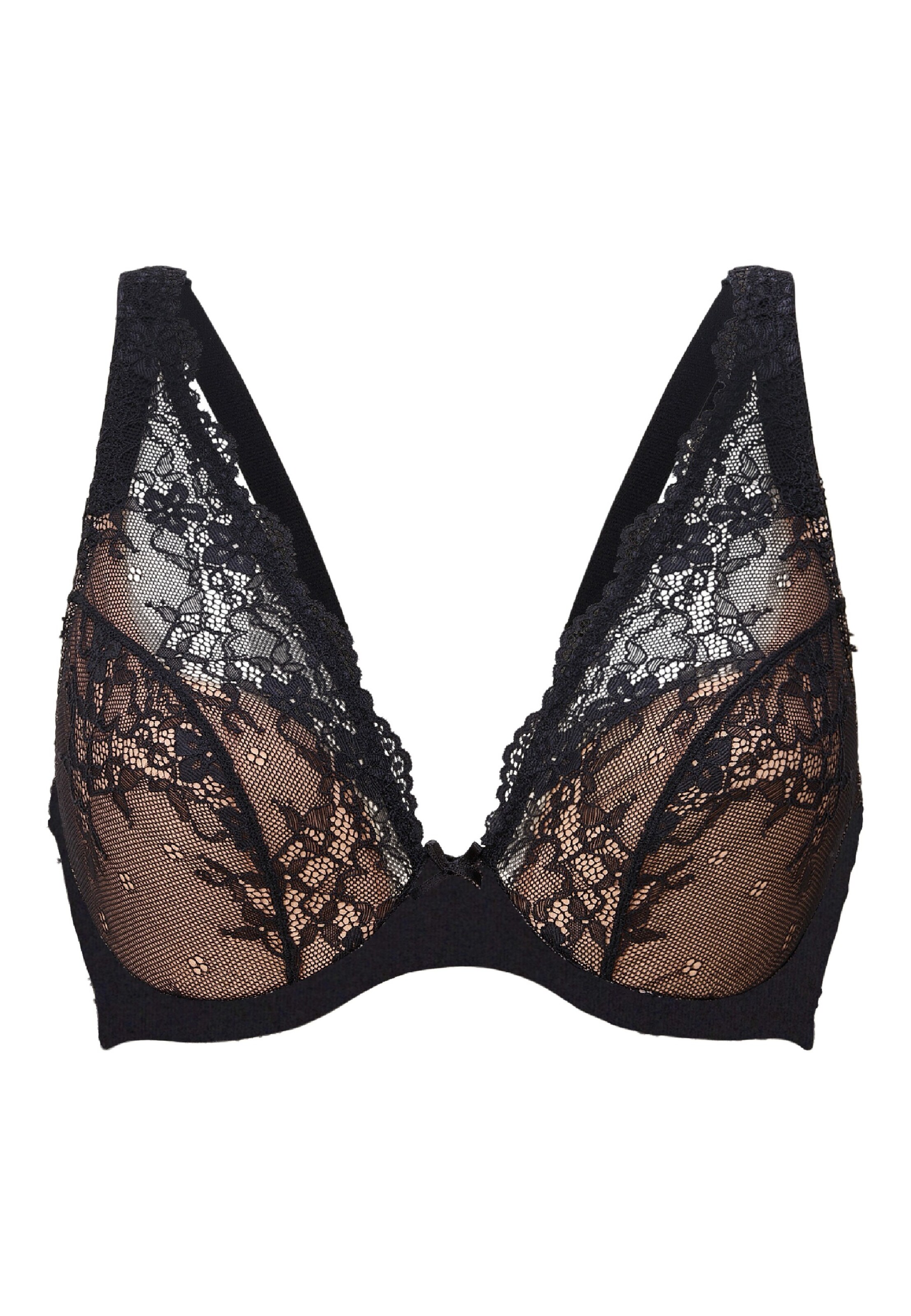 Triangle Soutien-gorge LingaDore en noir : devant