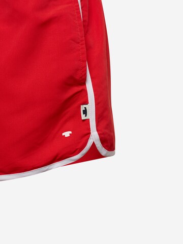 TOM TAILOR Badeshorts 'Jonte' in Rot