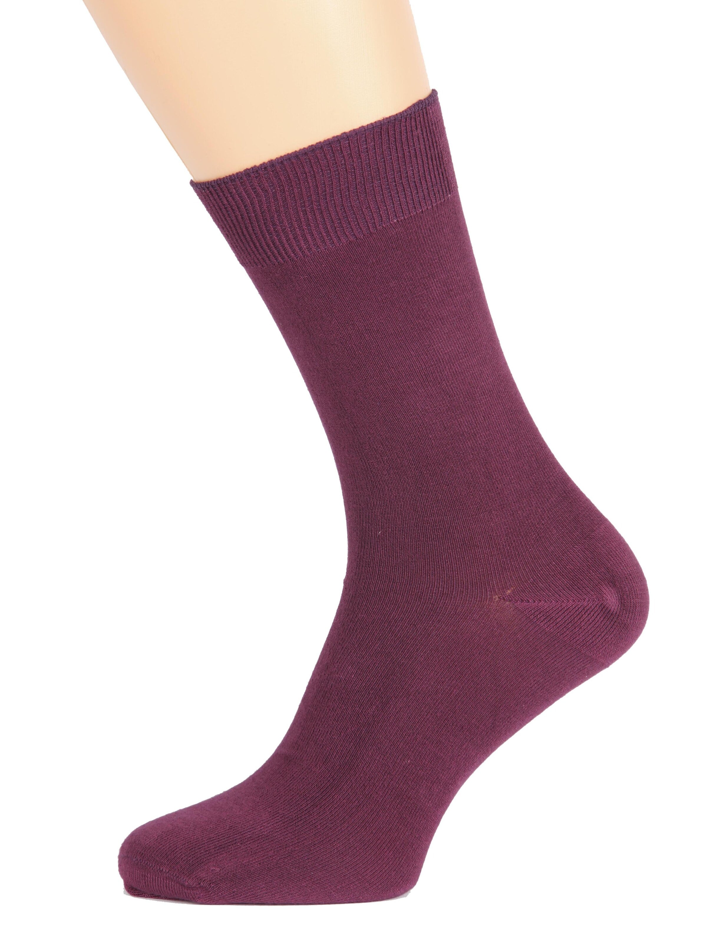 Chaussettes 'TAUNO men's socks' Sokisahtel en violet : devant