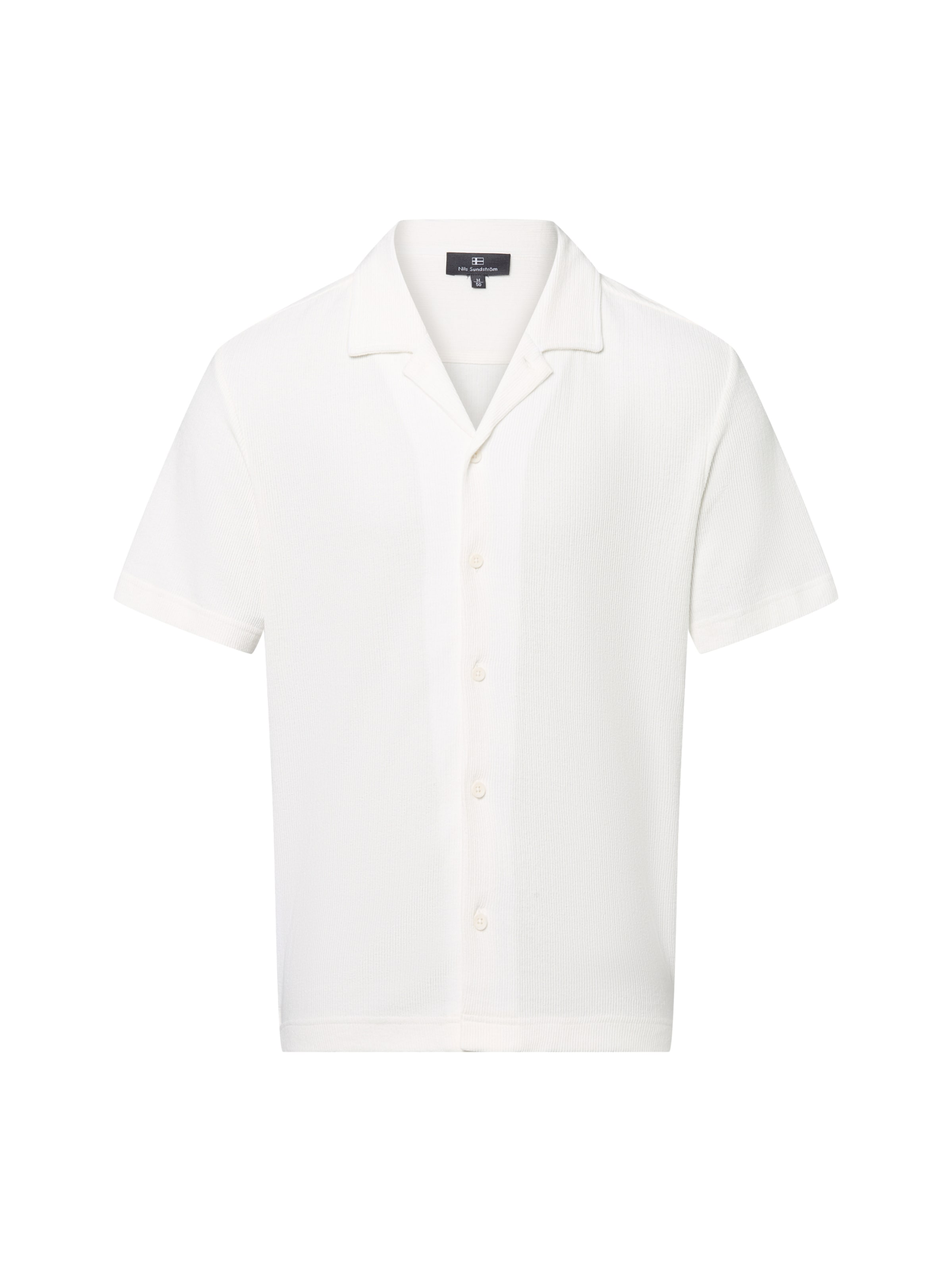 Nils Sundström Regular Fit Hemd in Weiß: Vorderseite