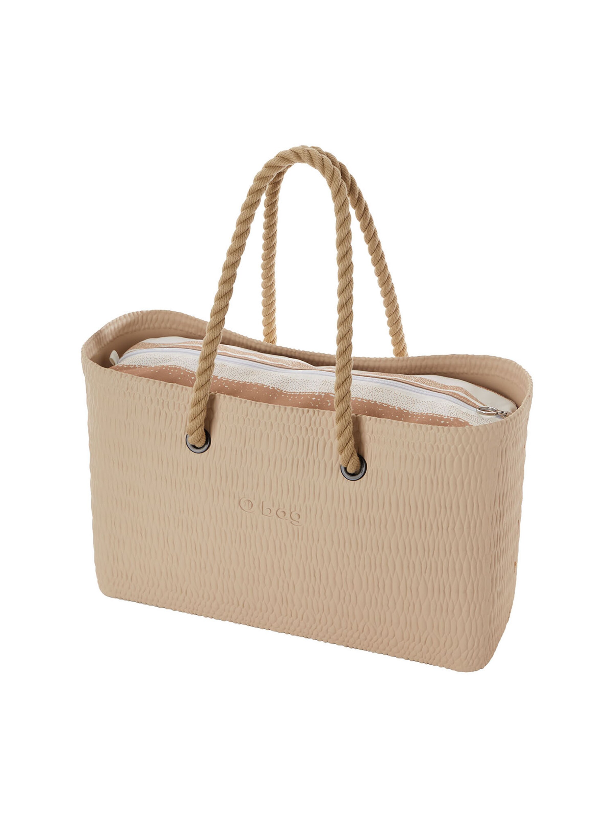 O bag Shopper Tasche Wasserdicht O bag beach in Beige: Vorderseite