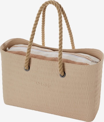 O bag Shopper in Beige: front