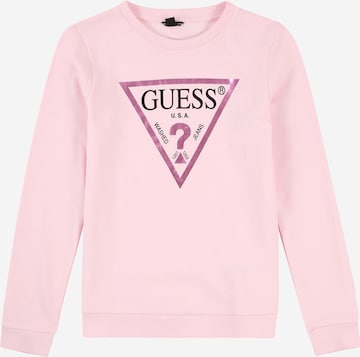 GUESS Свитшот в Ярко-розовый: спереди