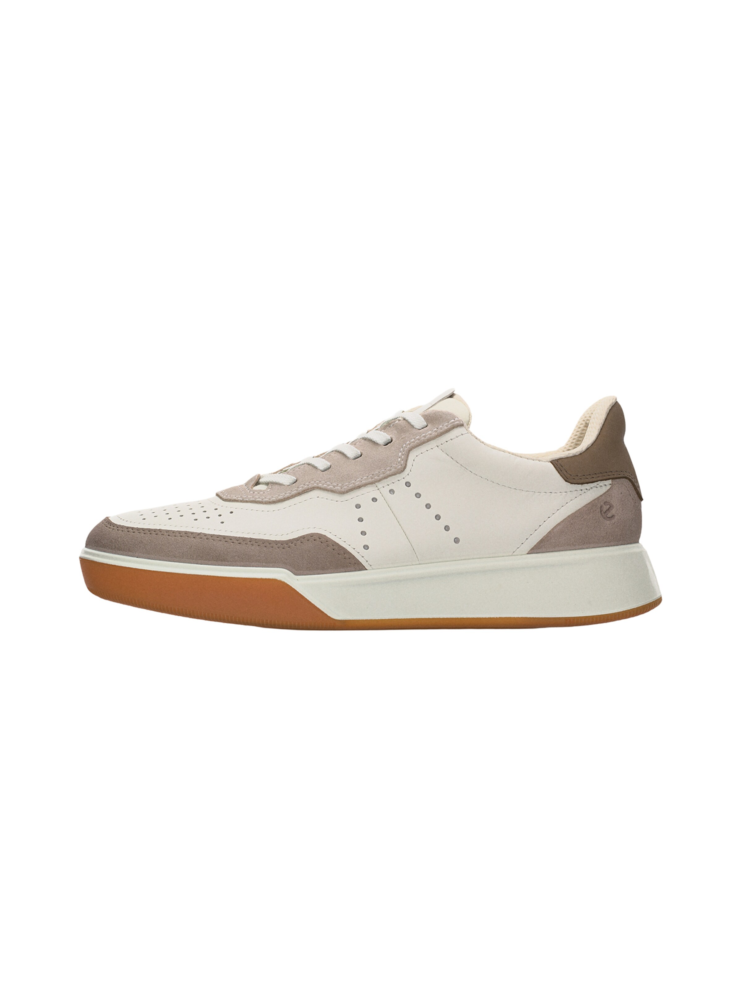 ECCO Platform trainers 'Street Court' in Brown: front