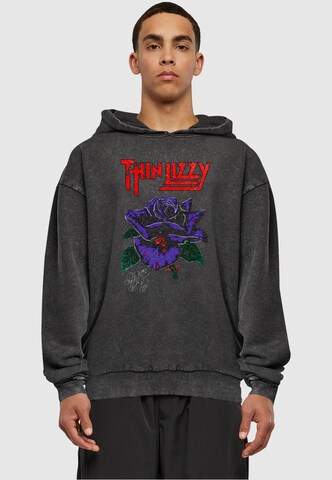 Merchcode Sweatshirt 'Thin Lizzy  - Rose' in Schwarz: predná strana