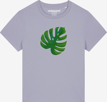 Maglietta 'Monstera 2.0' di Watapparel in lilla: frontale