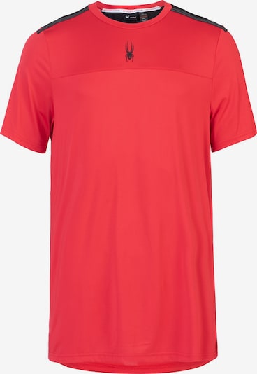Spyder T-Shirt fonctionnel en rouge / noir, Vue avec produit