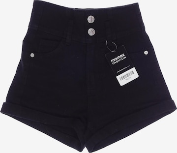 Bershka Shorts in XXS in Black: front