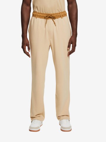 ESPRIT Regular Broek in Beige: voorkant