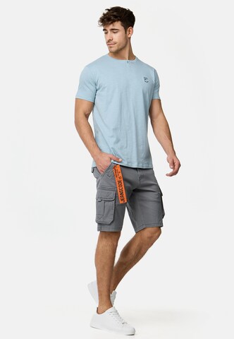 T-Shirt 'Ansel' INDICODE JEANS en bleu
