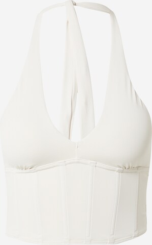 Gilly Hicks Triangle Top in White: front