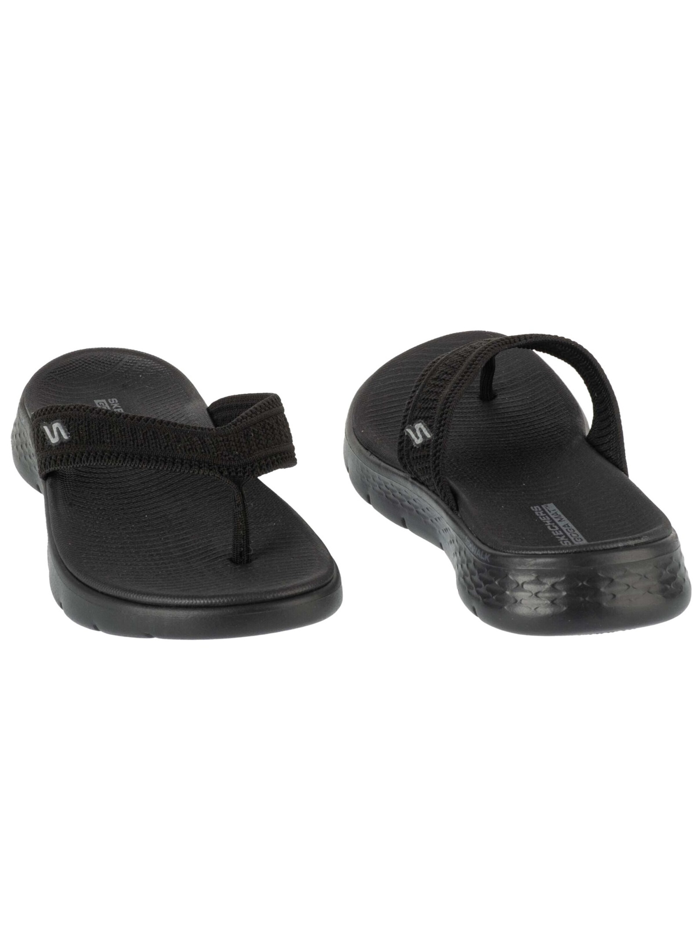 SKECHERS T-bar sandals 'Skechers Go Walk Flex Sandal - Holly' in Black