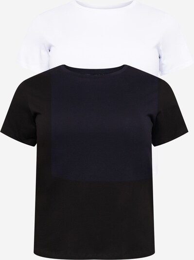 Trendyol Curve Shirt in Black / White, Item view