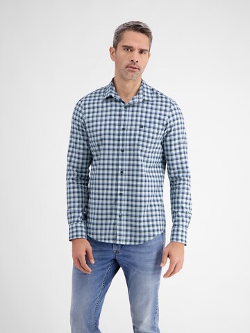 LERROS Regular fit Button Up Shirt in Blue: front