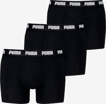 PUMA - Calzoncillo boxer en negro: frente