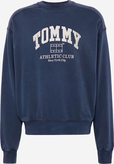Tommy Jeans Sportisks džemperis 'Varsity', krāsa - tumši zils / balts, Preces skats