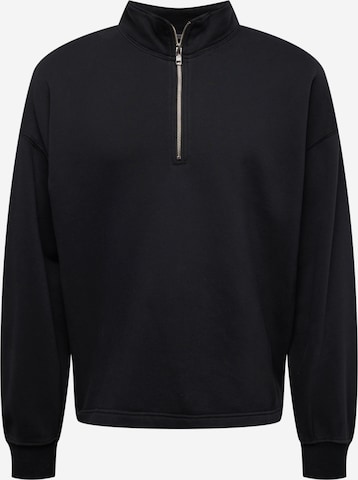 Abercrombie & Fitch Sweatshirt in Zwart: voorkant