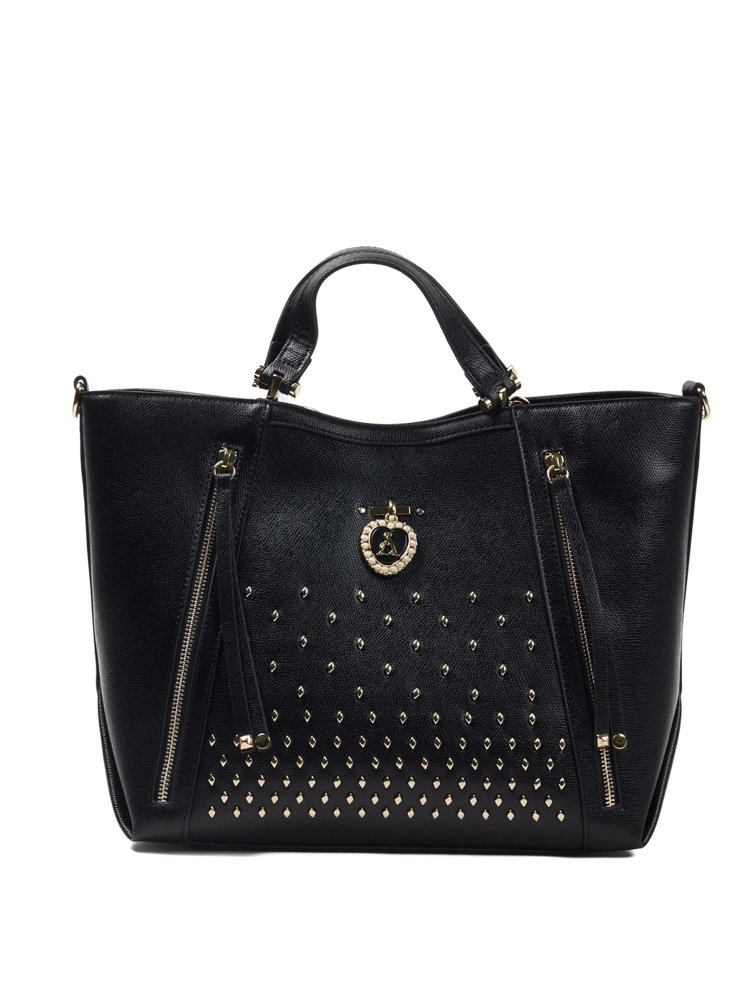 Borsa a mano 'Regina' di L'Atelier Du Sac in nero: frontale