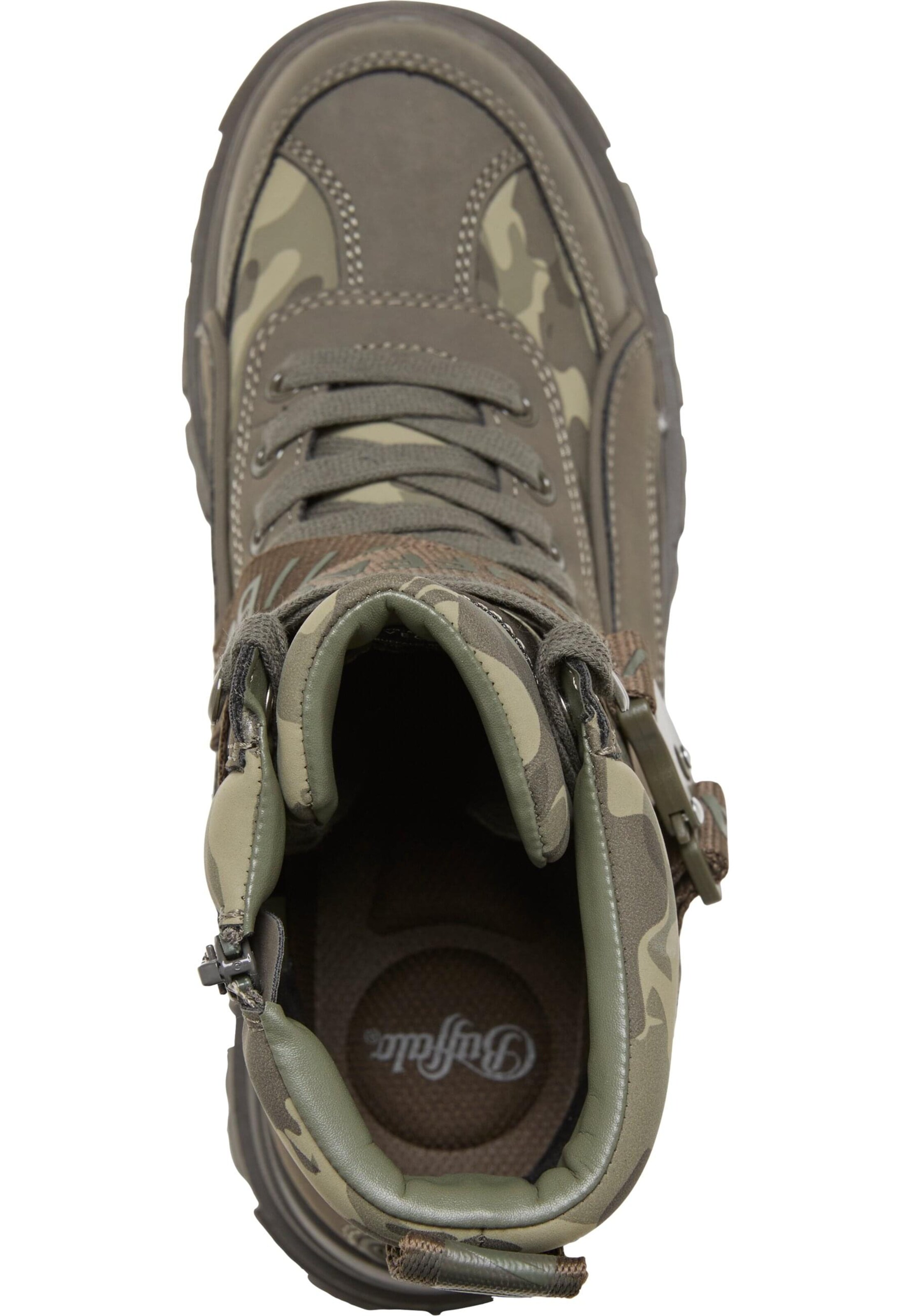 Stivaletto stringato 'Aspha' di BUFFALO in verde