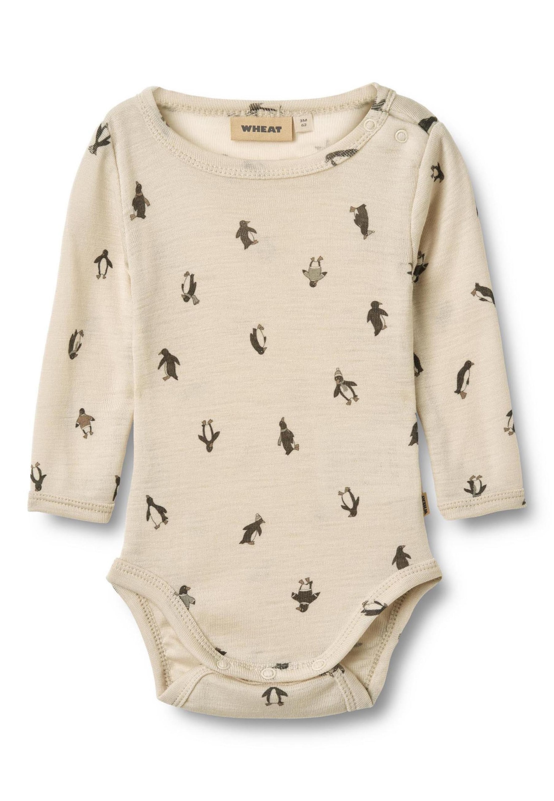 Tutina / body per bambino 'Lucca' di WHEAT in beige: frontale