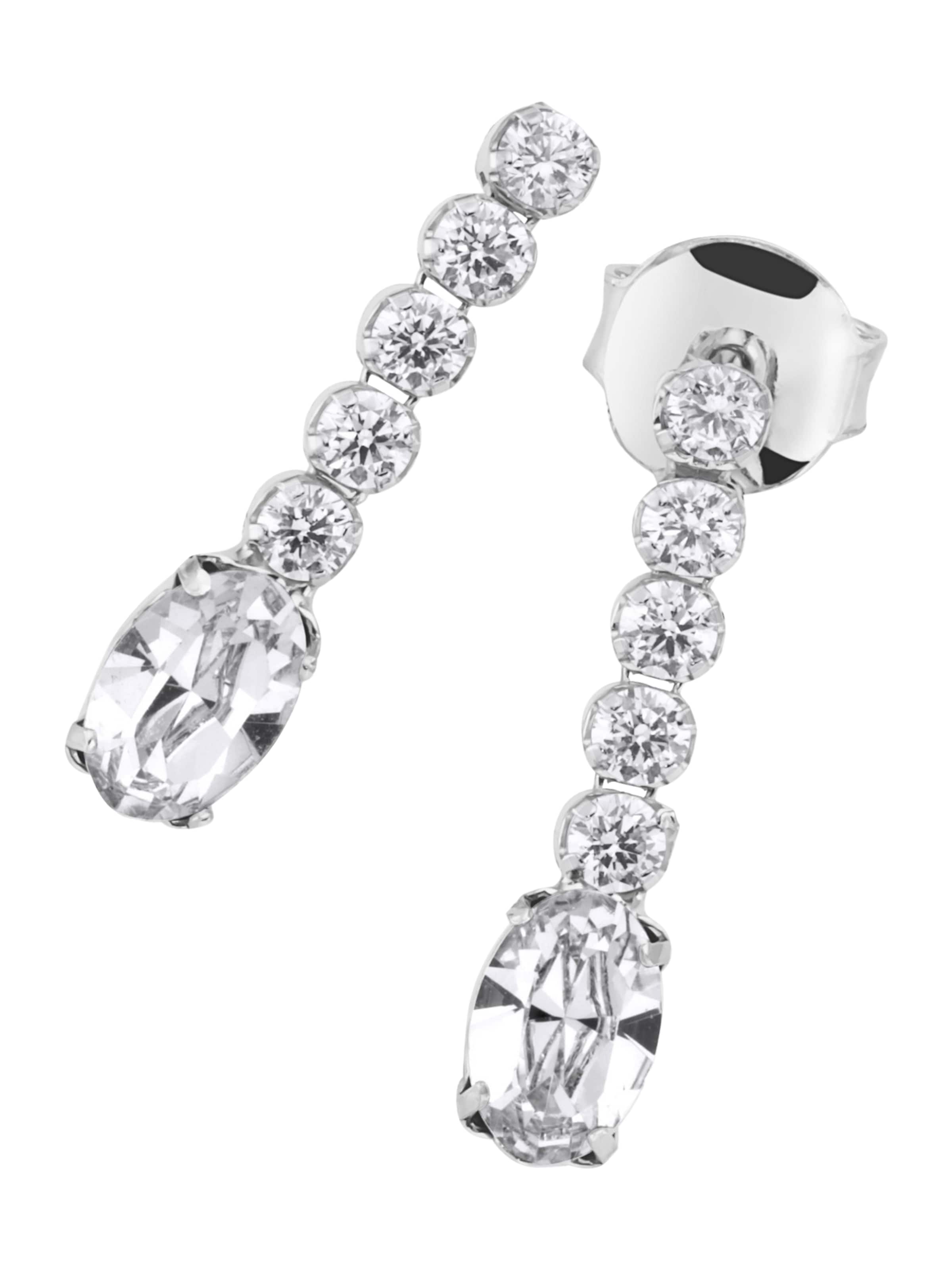 Smart Jewel Pendientes en plata / blanco, Vista del producto