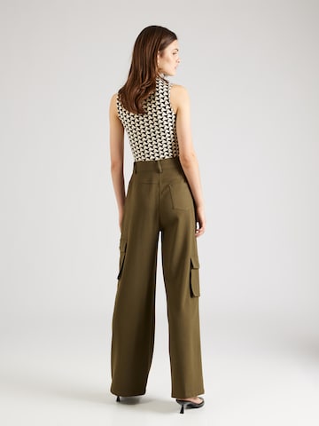 Wide Leg Pantalon cargo Nasty Gal en vert