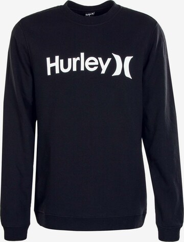 Hurley Sweatshirt 'Crew One & Only' in Schwarz: predná strana
