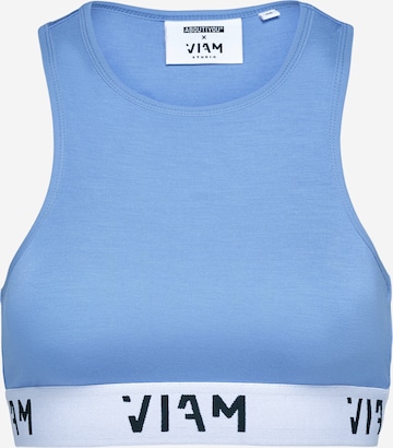 Top di ABOUT YOU x VIAM Studio in blu: frontale