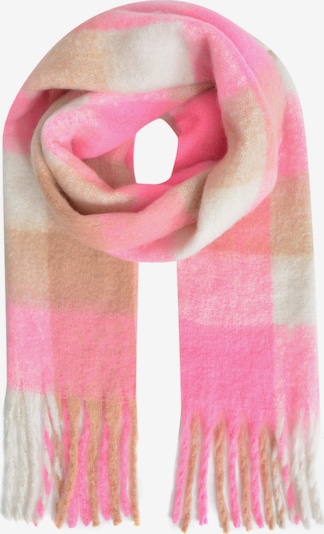 Smith&Soul Schal mit Karomuster und Fransen in rosé, Produktansicht