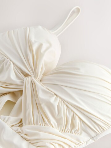 Next Bustier Shapingbadeanzug in Beige