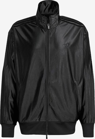 ADIDAS ORIGINALS Zip-Up Hoodie 'Firebird' in Black: front