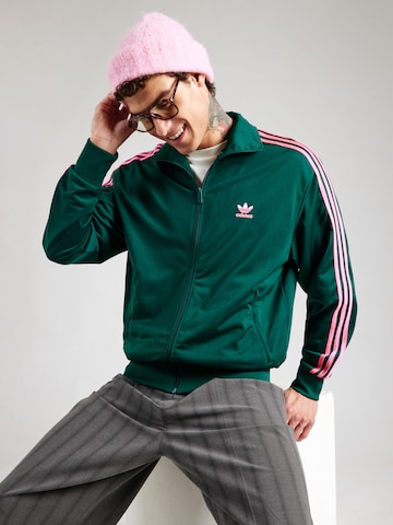Giacca di felpa 'Adicolor Classics Firebird' di ADIDAS ORIGINALS in verde: frontale