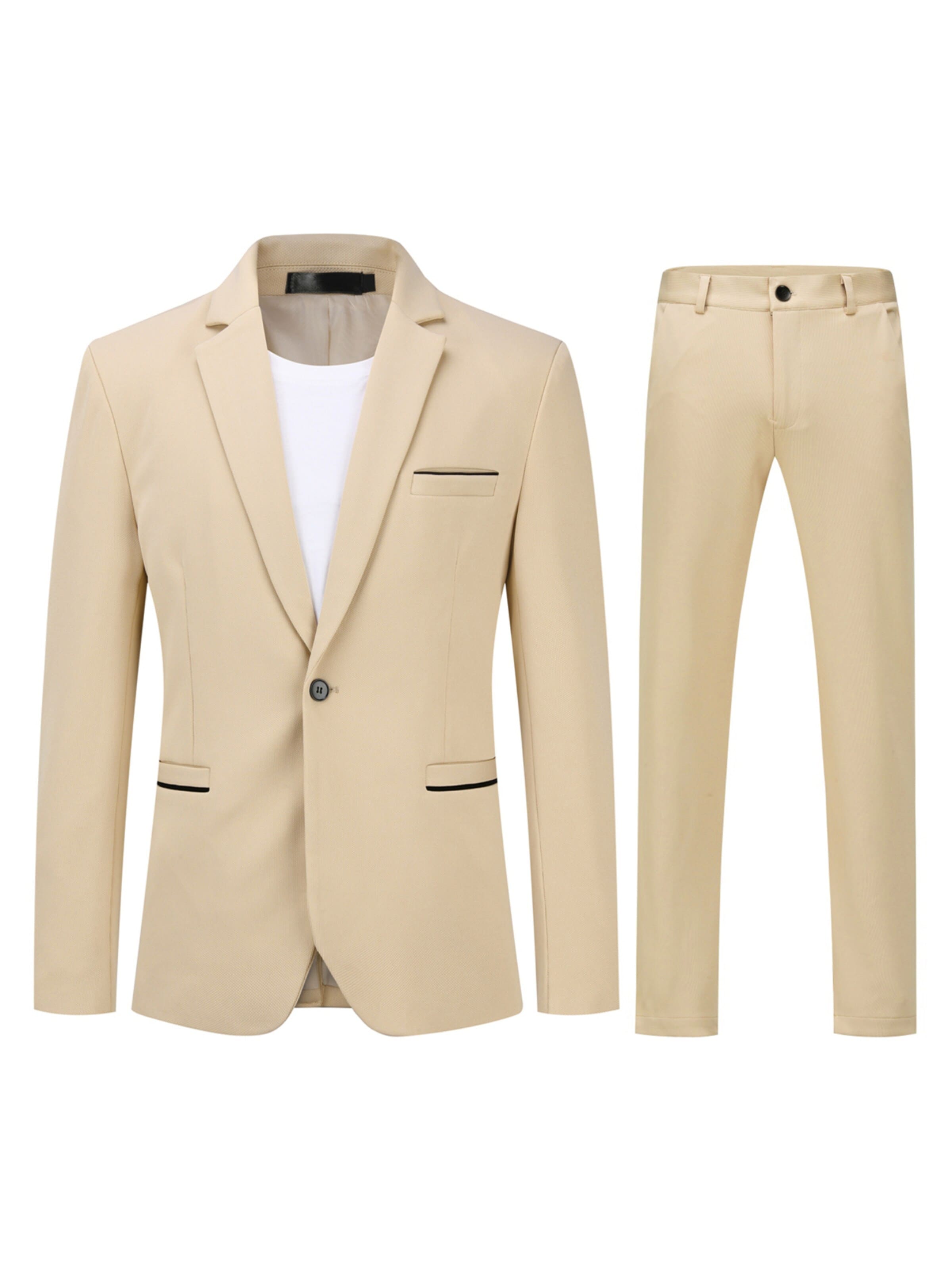 YOUTHUP Suit 'Einheit' in Beige: front