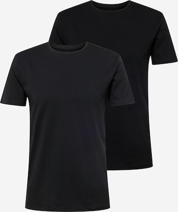 melns Bruun & Stengade T-Krekls 'Antiqua': no priekšpuses